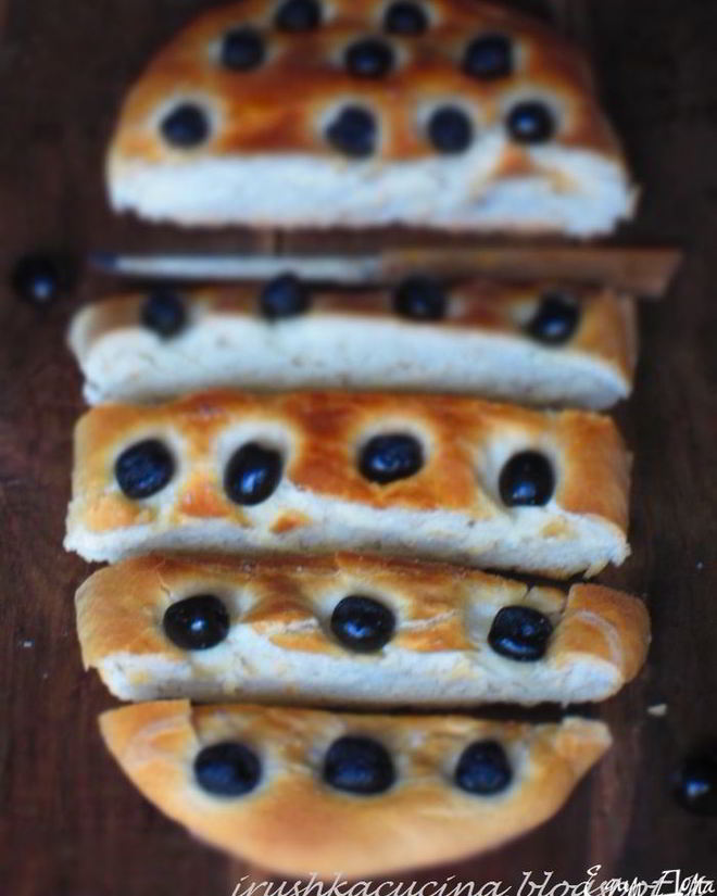 Рецепт фокаччи с оливками