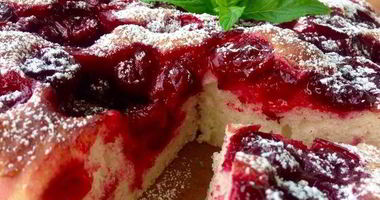 Рецепт Фокаччи с вишней