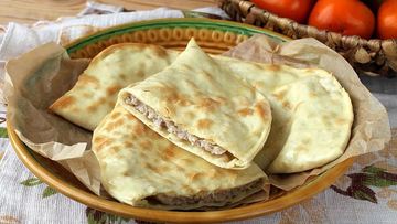 Рецепт Лепешек чуду с фаршем