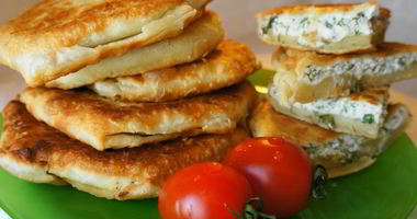 Рецепт Лепешек на кефире с начинкой