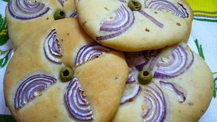 Рецепт Лепешек с луком на оливковом масле