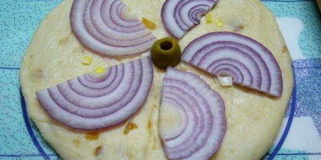 Рецепт лепешек с луком на оливковом масле