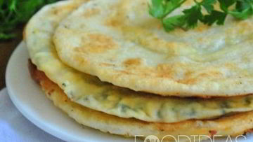 Рецепт Лепешек с творогом и сыром