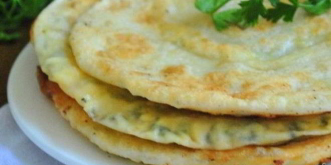 Рецепт Лепешек с творогом и сыром