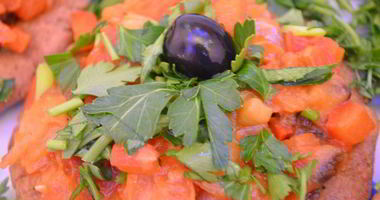 Рецепт Ржаных лепешек с овощным рагу