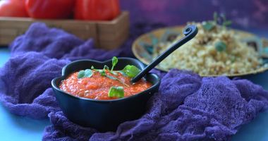 Рецепт Турецкого острого соуса из печеных овощей к крупам и лепешкам