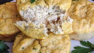 Рецепт Куриных маффинов с зеленью