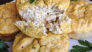 Рецепт Куриных маффинов с зеленью