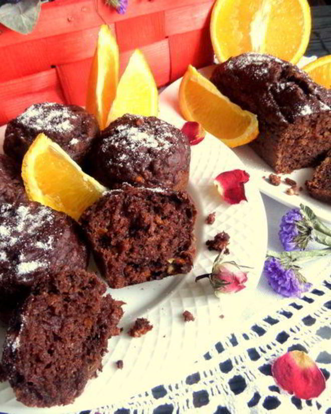 Рецепт маффинов с апельсином и бананом