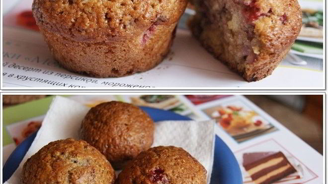 Рецепт маффинов с клубникой