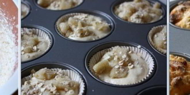 Рецепт маффинов с ревенем и марципаном