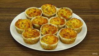 Рецепт Маффинов с яблоками и орехами