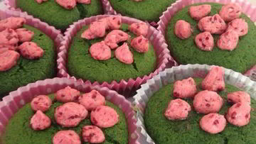 Рецепт Маффинов со шпинатом и белым шоколадом