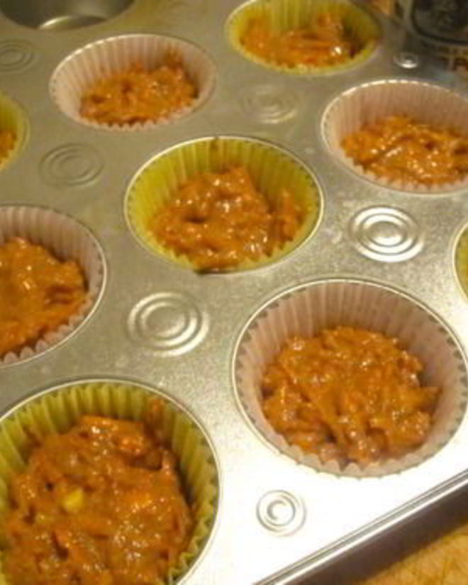 Рецепт морковных вегетарианских маффинов