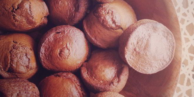 Рецепт Овсяных кокосовых маффинов без яиц и молока