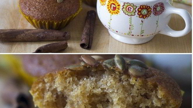 Рецепт постных тыквенных маффинов