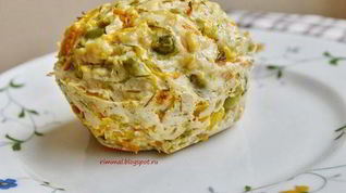 Рецепт Сочных куриных маффинов с зеленью