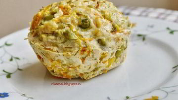 Рецепт Сочных куриных маффинов с зеленью