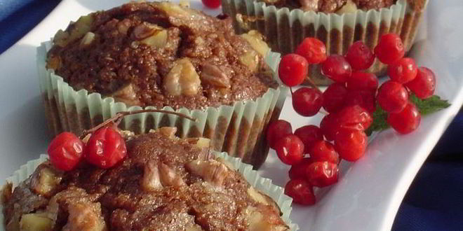 Рецепт тыквенных маффинов с грецкими орехами и корицей