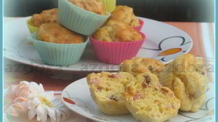 Рецепт Закусочных маффинов с ветчиной