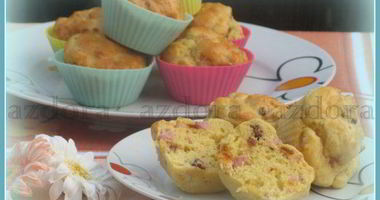 Рецепт Закусочных маффинов с ветчиной