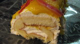 Рецепт Мангова-творожного рулет