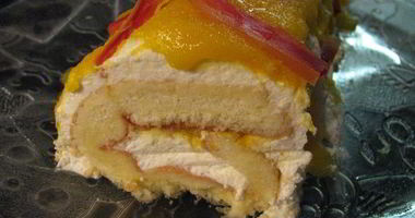 Рецепт Мангова-творожного рулет