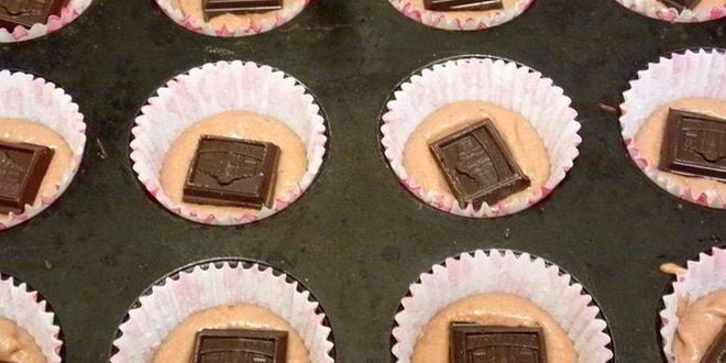 Рецепт маффина-манника шоколад в шоколаде