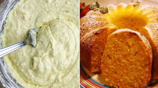 Рецепт Манника на кефире с яблоками