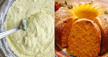 Рецепт Манника на кефире с яблоками