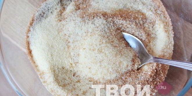 Рецепт манника на сметане