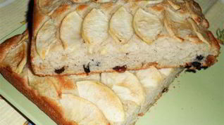 Рецепт Манника с яблоками и орехами