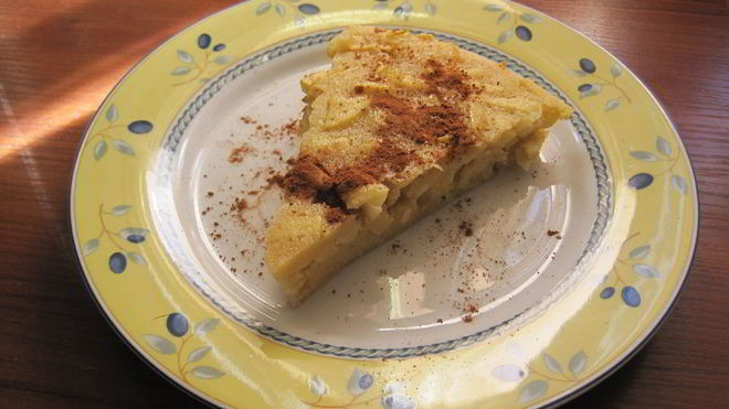 Рецепт манника с яблоками