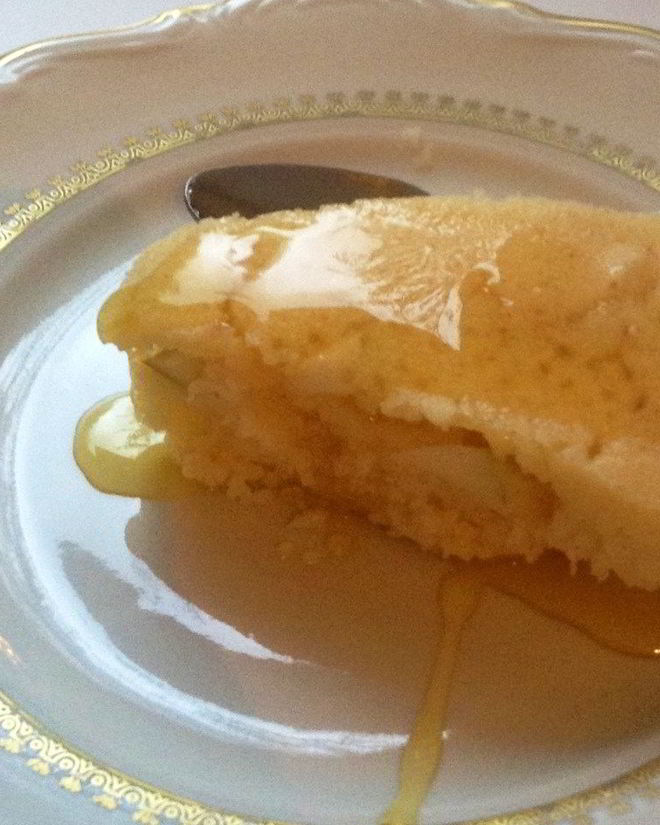 Рецепт манника с яблоками