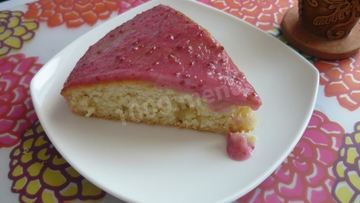 Рецепт Манника со сметано-ягодным кремом