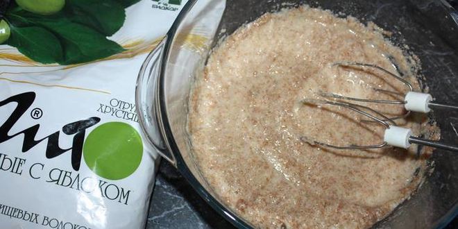 Рецепт постного манника с отрубями