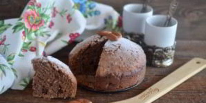 Рецепт постного шоколадного манника с миндалем