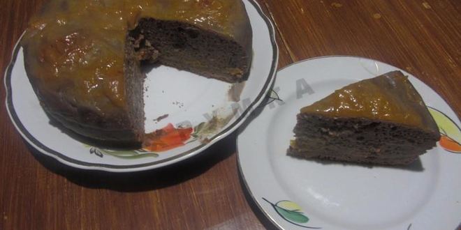 Рецепт шоколадного манника на кефире в мультиварке