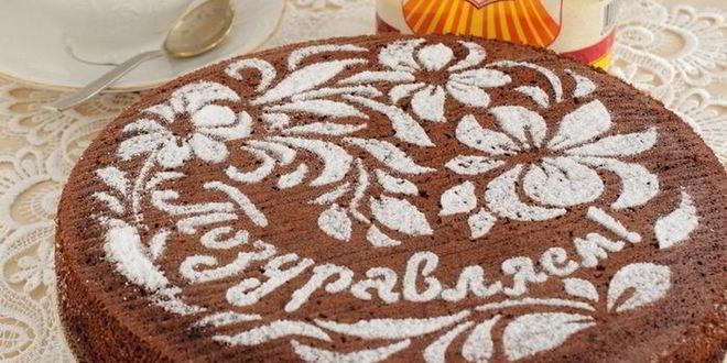 Рецепт шоколадного манника с малиновым джемом