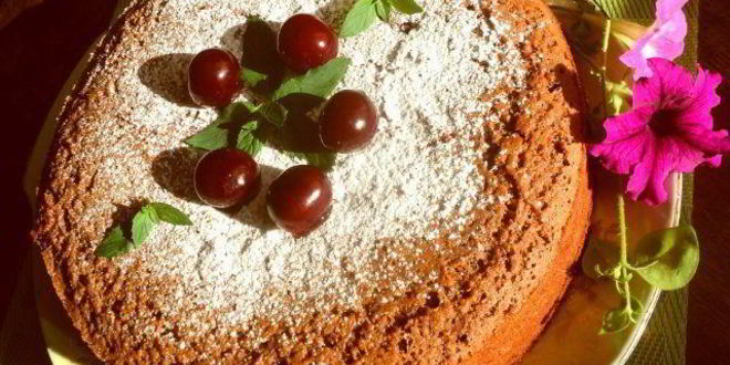 Рецепт Шоколадного манника с вишней