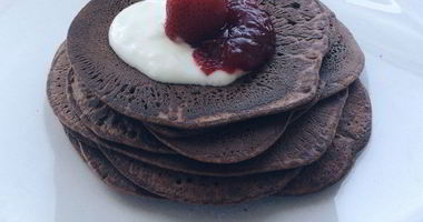 Рецепт Кефирных оладушек с черемуховой мукой