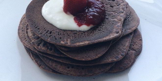 Рецепт Кефирных оладушек с черемуховой мукой