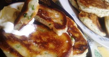 Рецепт Оладушек с зеленым луком