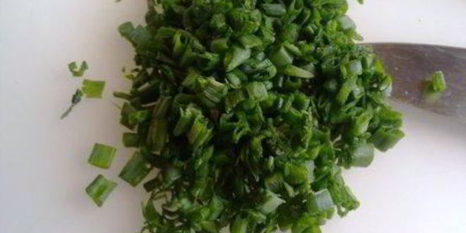 Рецепт оладушек с зеленым луком