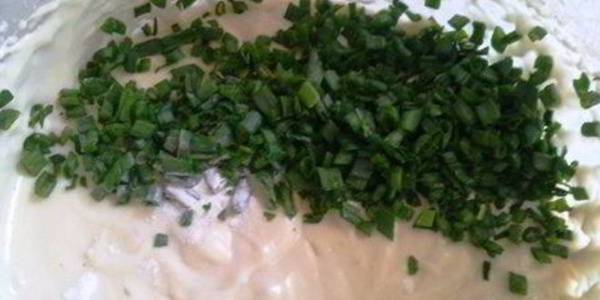 Рецепт оладушек с зеленым луком