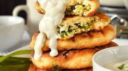 Рецепт Оладий из кабачков с начинкой