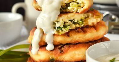 Рецепт Оладий из кабачков с начинкой