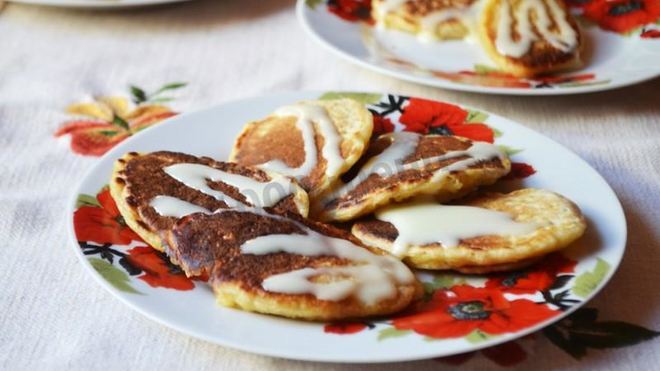 Рецепт оладий из кукурузной муки на кефире