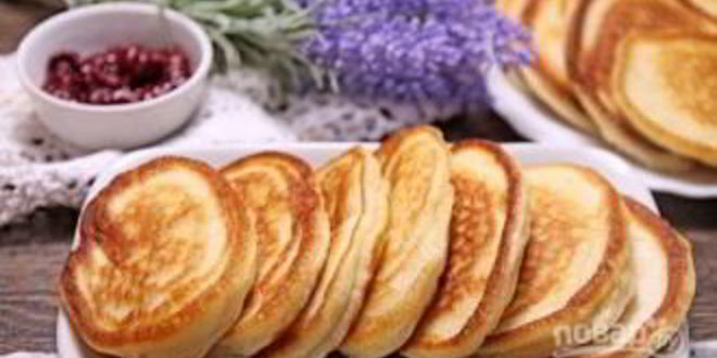 Рецепт оладий на кефире классические