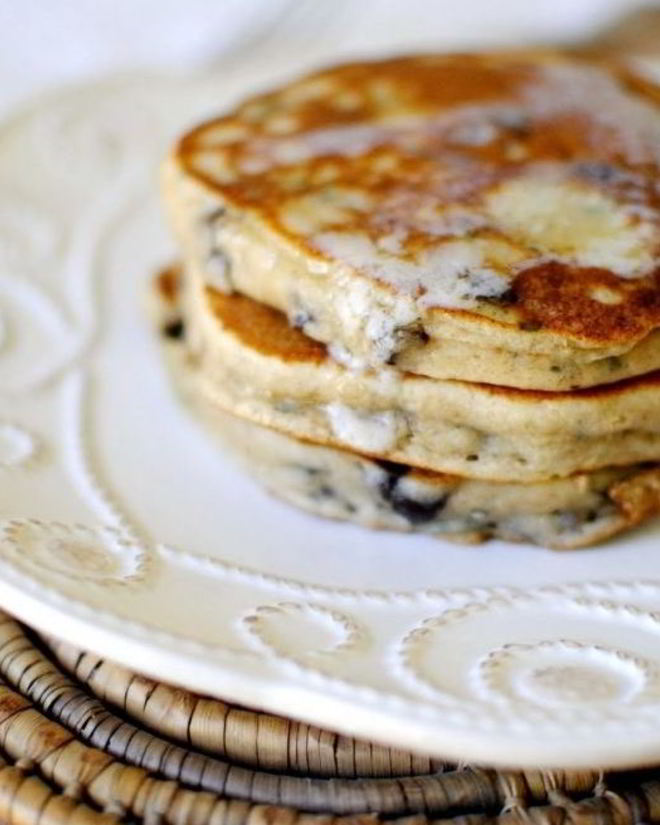 Рецепт оладий с базиликом и шоколадом